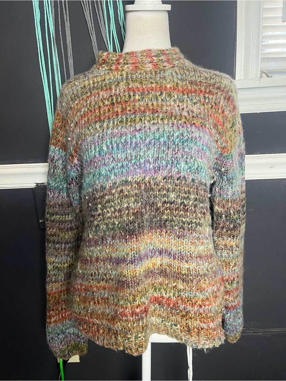 Dressbarn Women’s XL Wool Blend Multi Color Sweater
